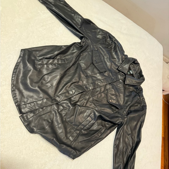 Wild fable faux leather shacket - Picture 3 of 4